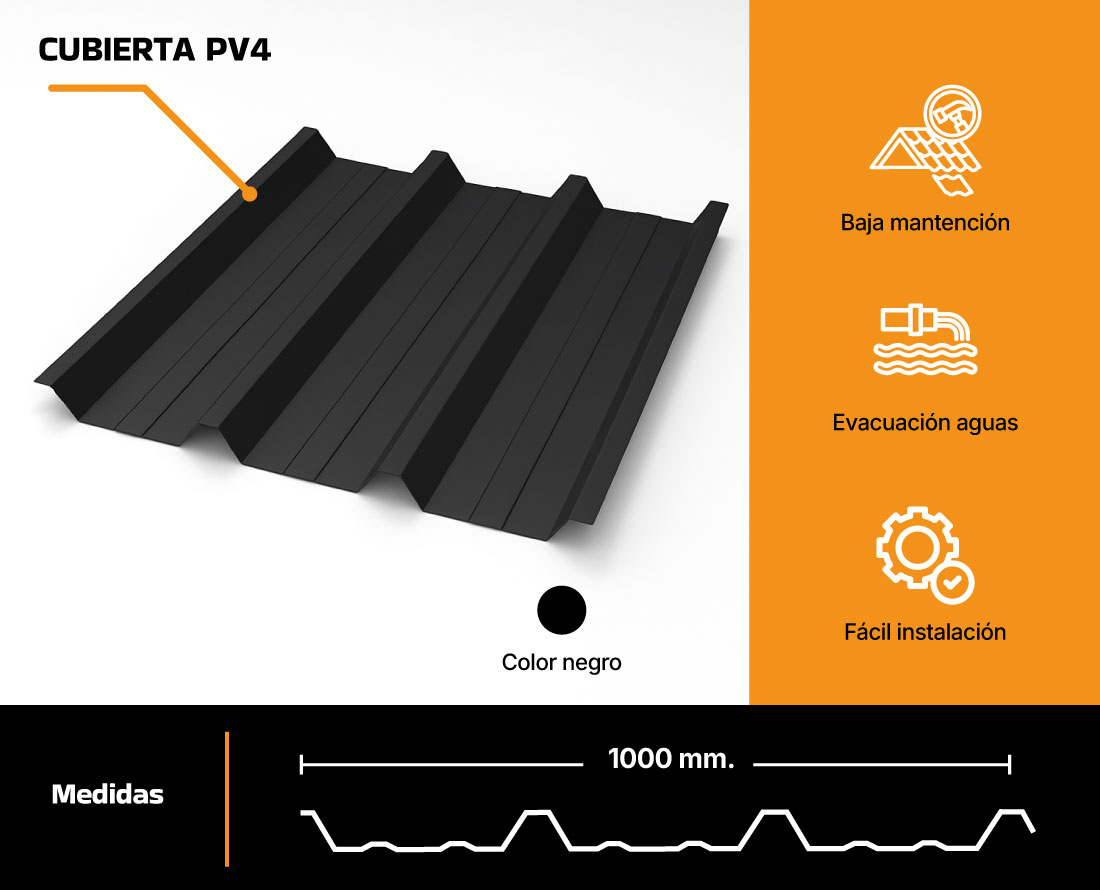 cubierta PV4 NEGRO10.07