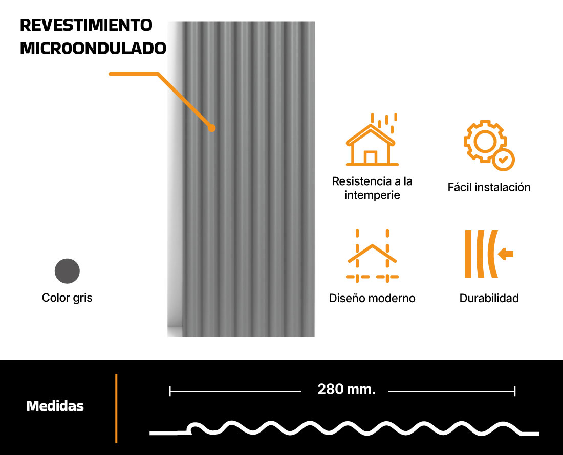 revestimiento microndulado gris ficha10.07