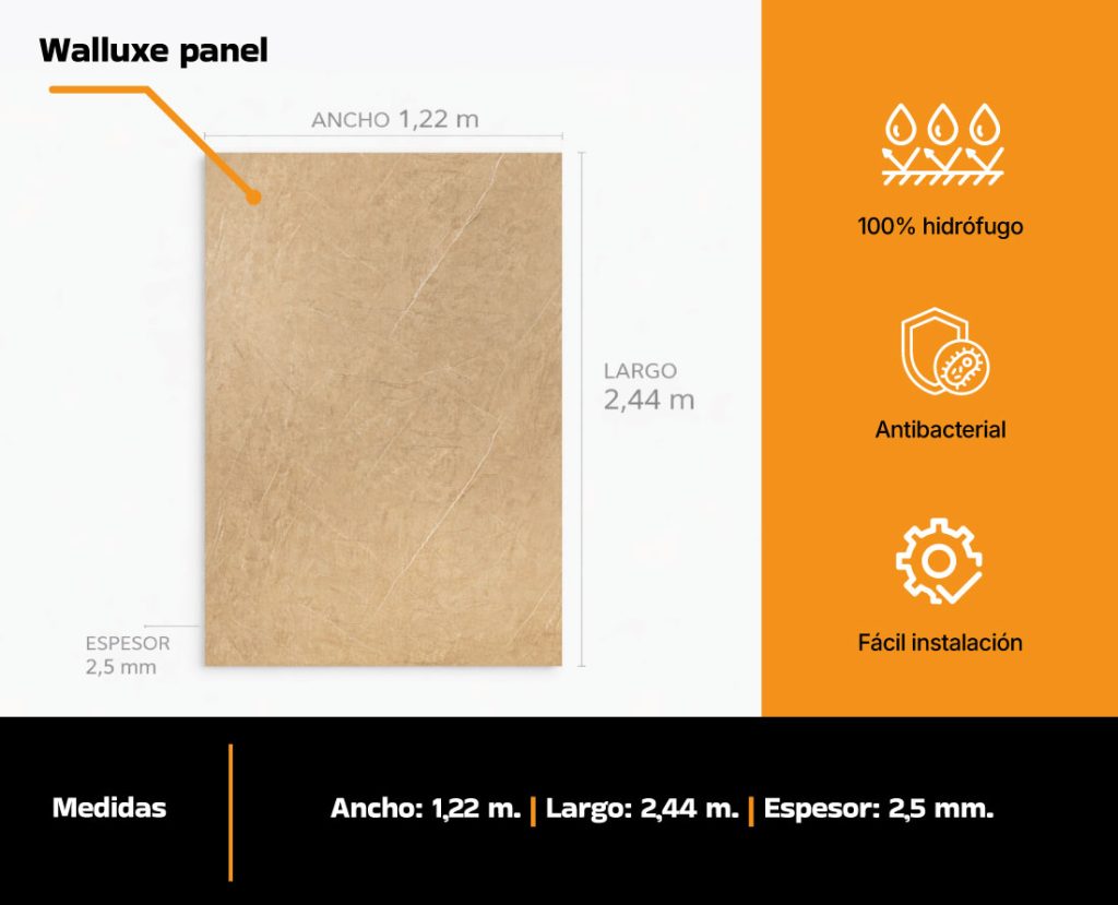 walluxe panel medidas